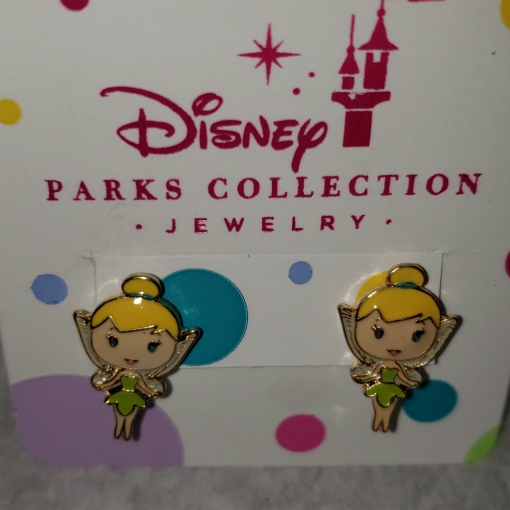 WDW Disney Parks Tinkerbell Tink Earrings NWT